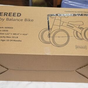 SEREED Balance Bike Pink UD30 4 Wheels for 12-24 Months Boys & Girls 2025